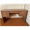 Image 1 : 4 Drawer Desk - Contents Included 49Lx19Dx29H