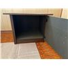 Image 4 : Vintage Retro Table With Cabinet Door 23.5Lx23.5Dx18.5H