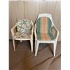 Image 1 : Set of 2 Patio Chairs & Seat Cushions
