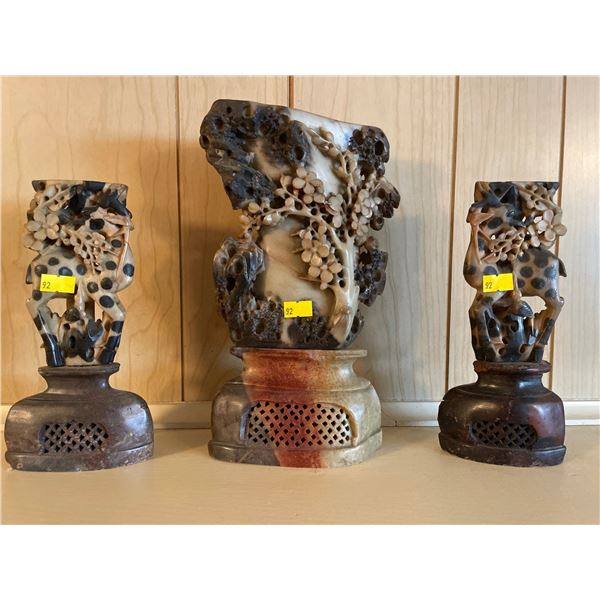 Assorted Collection Of Inside Home Decor - Soap Stone Statues
