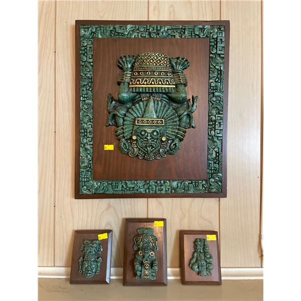 Latin Wall Art - 4 Pieces In Total 14.5Lx17H