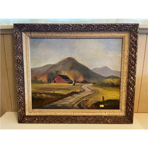 Artist Blanche Powell In Decorative Wooden Frame 25Lx21H