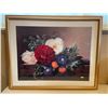 Image 1 : Floral Wall Art In Decorative Frame 31Lx24.5H