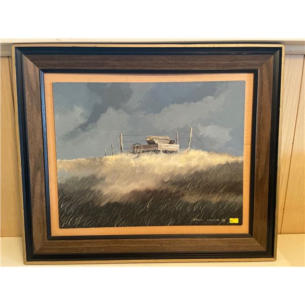 Art By Bruce Cryer 1974 - "Coming Storm" 24.5Lx20.5H