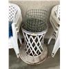 Image 3 : Miscellaneous Outdoor Patio Items - Chairs, Solar Lights, Wooden Table & More
