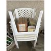 Image 4 : Miscellaneous Outdoor Patio Items - Chairs, Solar Lights, Wooden Table & More