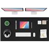 Image 1 : NEW KNODEL DUAL SIDED DESK MAT - BLACK