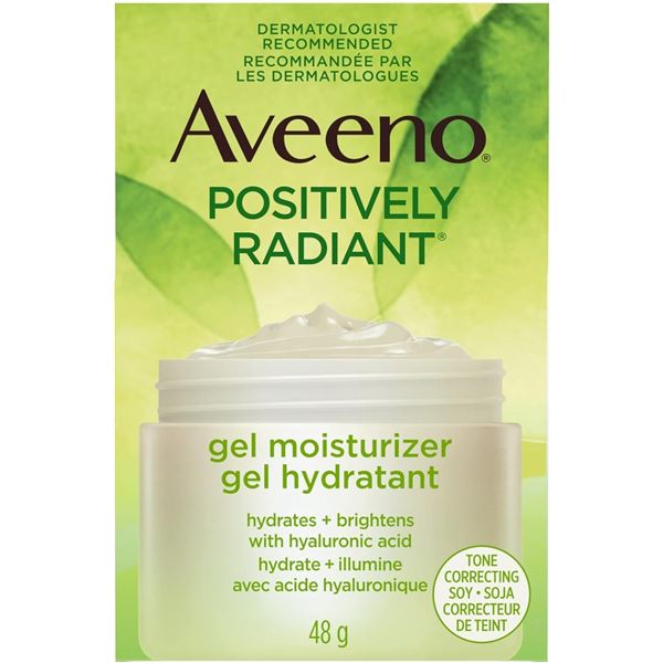 NEW AVEENO POSITIVELY RADIANT GEL MOISTURIZER