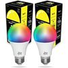 Image 1 : NEW 2 PACK OF EVO LUX SMART LED BULBS, COOL WARM