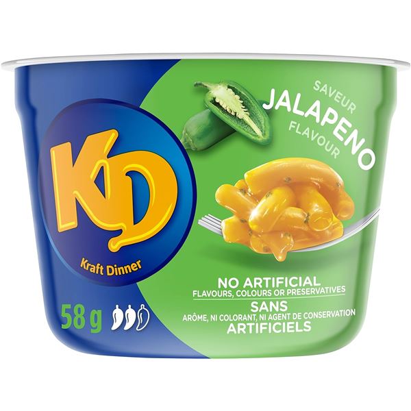 NEW CASE OF 10 KRAFT DINNER JALAPENO MAC & CHEESE