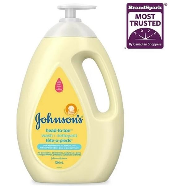 NEW 1L BOTTLE OF JOHNSON'S HEAD TO TOE WASH