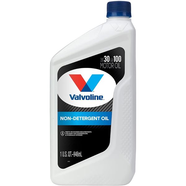 NEW VALVOLINE NON DETERGENT OIL SAE 30 - 946ML