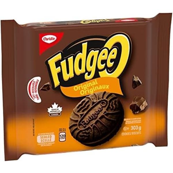 NEW 4 X 303G BAGS OF FUDGEE-O ORIGINAL COOKIES