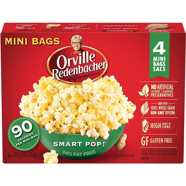 NEW ORVILLE REDENBACHER SMART POP 4 MINI SACS