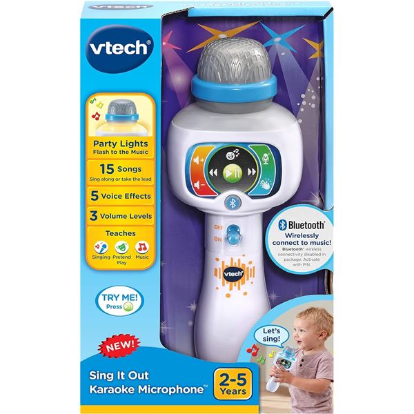 NEW VTECH SING IT OUT KARAOKE MICROPHONE