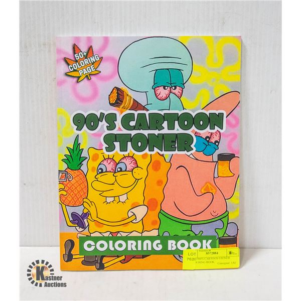 NEW 1990'S CARTOON STONER COLOURING BOOK