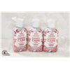 Image 1 : NEW LOT OF 3 HEMPZ CANDY CANE LANE HOLIDAY BODY