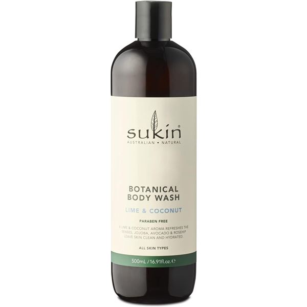 NEW SUKIN AUSTRALIAN BOTANICAL BODY WASH IN LIME &