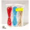 Image 1 : NEW 3 PACK OF 10' NYLON BRAIDED FAST CHARGING