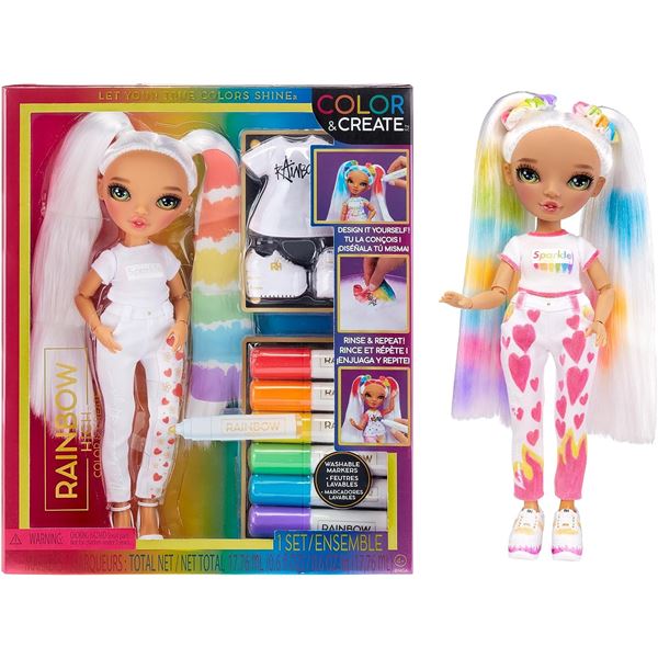 NEW RAINBOW HIGH COLOR AND CREATE FASHION DOLL