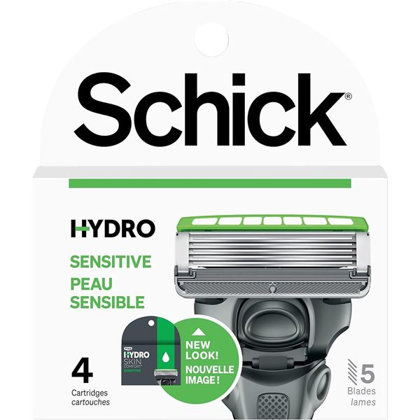 NEW SCHICK HYDRO SENSITIVE 4-PACK REPLACEMENT