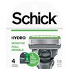 Image 1 : NEW SCHICK HYDRO SENSITIVE 4-PACK REPLACEMENT