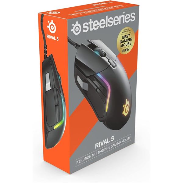 NEW STEELSERIES RIVAL 5 PRO WIRED GAMING MOUSE