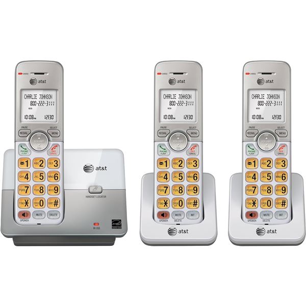 NEW AT&T 3 HANDSET CORDLESS PHONE SYSTEM WITH