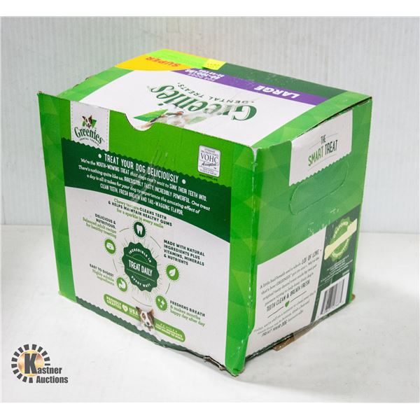 NEW SUPER PACK OF GREENIES LARGE DOG DENTAL TREATS