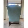 Image 3 : Seafoam Green Armchair 24W 31D 42T Slight Sun Damage On Side Rear