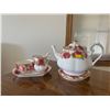 Image 2 : Royal Albert Old English Rose Teapot Cream Sugar Tea Cups & China Collection 8 Settings