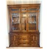 Image 1 : Walnut China Cabinet Contents Not Included 60L x 18D x 82 Lighted Tested