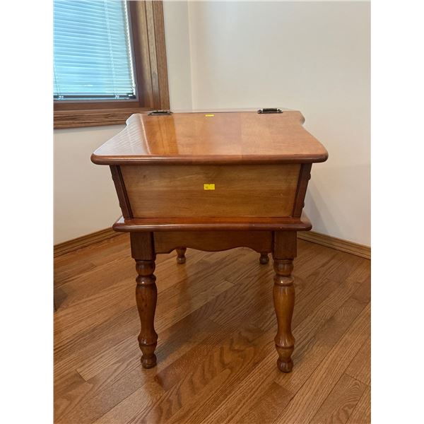 Side Table With Book Storage 18W x 26D x 24T