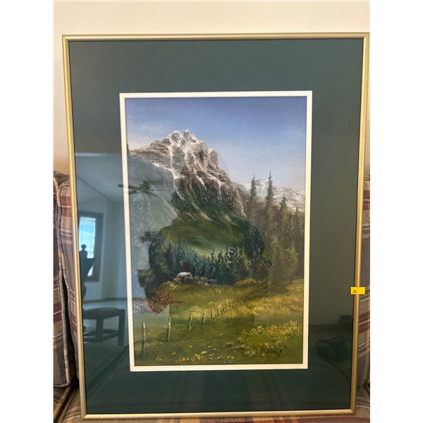 Marolyn J Beck Heidis Cabin Pastel Original 18 x 25