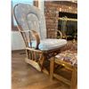Image 2 : Oak Rocking Chair & Footstool 25W x 33D x 43T