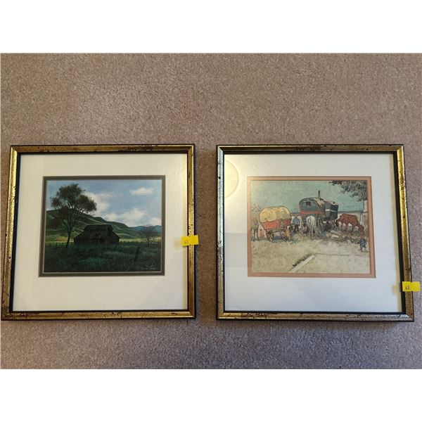 Vincent Van Gogh Wagons Harold Shelton Farmhouse Art Prints 10 x 9