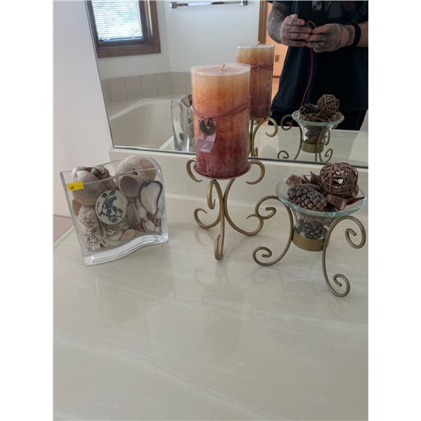 Candle & Sea Shell Collection