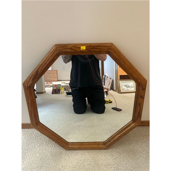 Large Oak Mirror