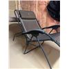 Image 4 : Glass Patio Table 38" dia w/ Umbrella and Lounger Chair   Chair