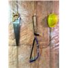Image 1 : Multiple Hand Saws Hard Hat Level & Caulking Gun