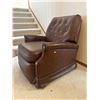 Image 2 : Vintage Brown Leather Recliner 30w x38d x34h  Great Condition!