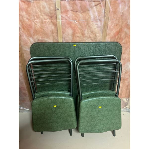 Vintage Green Table & Chair Set  35w x 35d