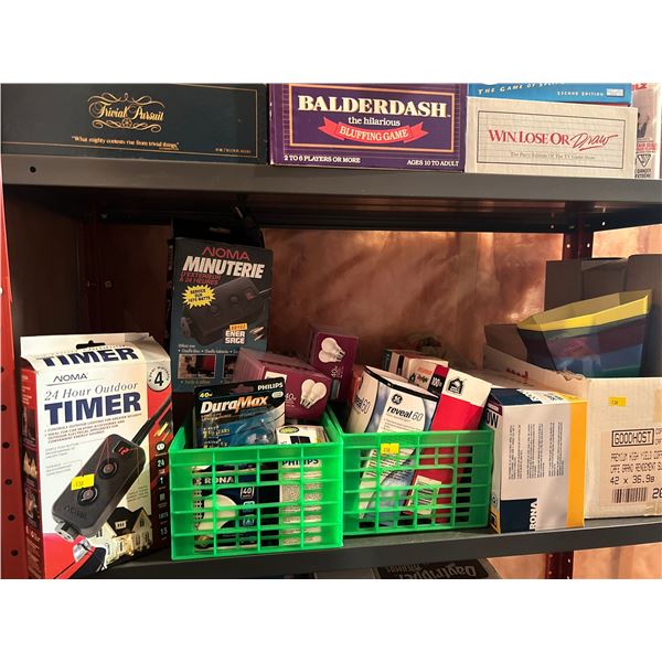 Assortment of Various Brand New Light Bulbs and Two Noma 24 hrs Timers