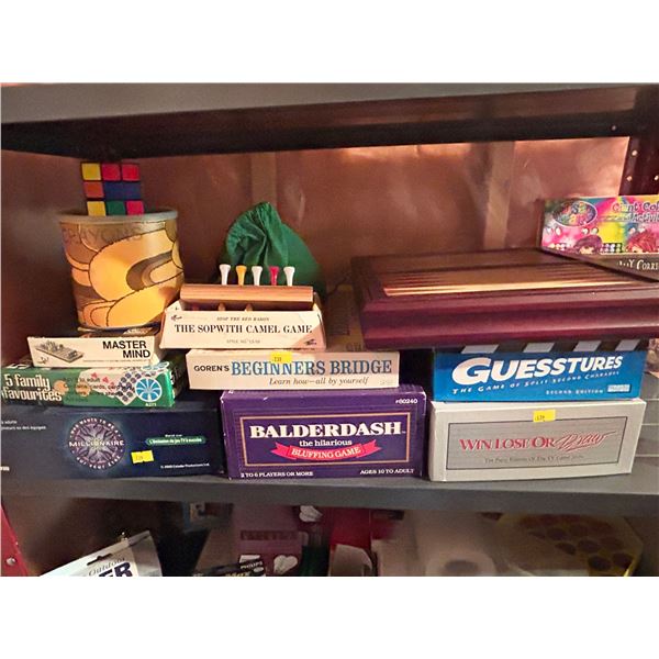 Collection of Board Games, Coloring Books & Crayons, Rubix Cube & More