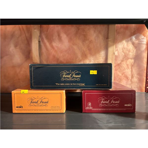 Three Trivial Pursuits  Genus 1&2, Baby Boomer Edition Like New