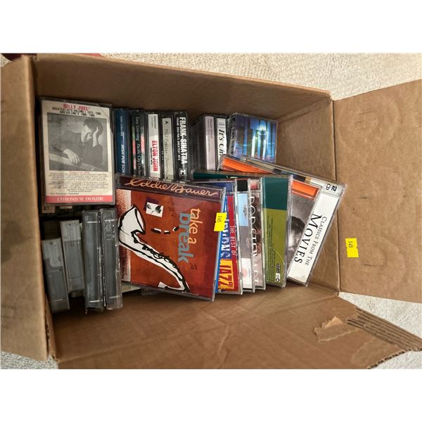 Mystery Box Of Vintage CD's & Cassette Tapes For Your Collection