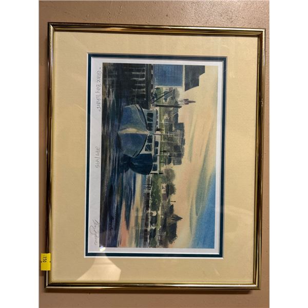 Kenny Boone "Glace-Bay Warf"  Print  297/495  13w x11h