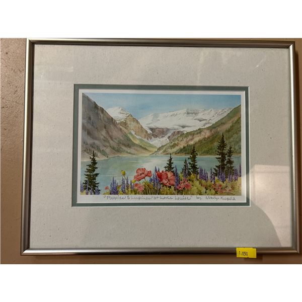 Marilyn Kinsella "Poppies & Lupines at Lake Louise" Print