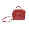 Image 1 : Balenciaga Red Leather Small Blanket Square Bag