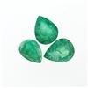 Image 1 : 4.48 ctw Pear Cut Natural Emerald Parcel